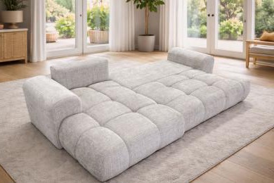 Foto Sofá cama Chaise Longue izquerdo Ewela Bis – Confort Supremo