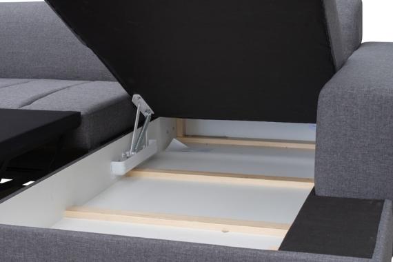 Foto SOFÁ CAMA CHAISE LONGUE MISTRAL GRIS CLARO, 260 CM