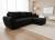 Sofá Cama Chaise Longue Reversible negro DORA