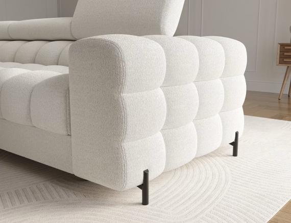 Foto SOFÁ CAMA CON ARCÓN I PATAS ALTAS 285 CM X 181 CM FELRO BLANCO OFERTA