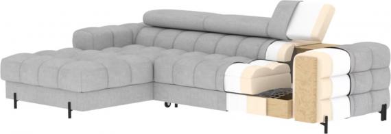 Foto SOFÁ CAMA CON ARCÓN I PATAS ALTAS 285 CM X 181 CM FELRO BLANCO OFERTA