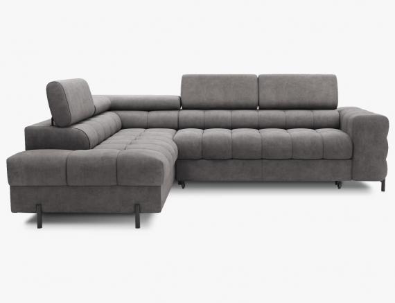 Foto SOFÁ CAMA CON ARCÓN I PATAS ALTAS 276 CM X 200 CM FERUCHE GRIS OFERTA