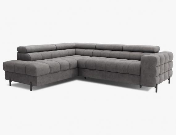 Foto SOFÁ CAMA CON ARCÓN I PATAS ALTAS 276 CM X 200 CM FERUCHE GRIS OFERTA