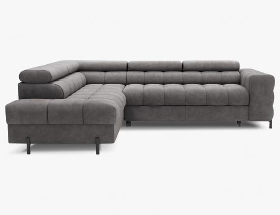 Foto SOFÁ CAMA CON ARCÓN I PATAS ALTAS 276 CM X 200 CM FERUCHE GRIS OFERTA