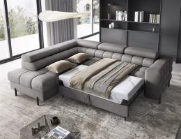 SOFÁ CAMA CON ARCÓN I PATAS ALTAS 276 CM X 200 FERUCHE GRIS OFERTA