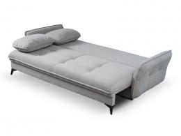 Sofá cama elegante - LARGO, Gris claro