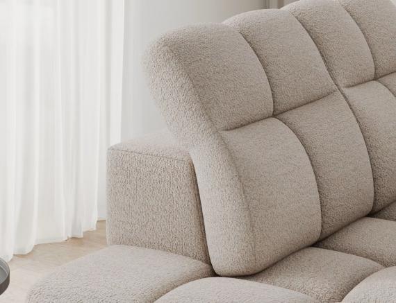 Foto SOFÁ CAMA ESQUINERO EN FORMA DE L BRONON BEIGE