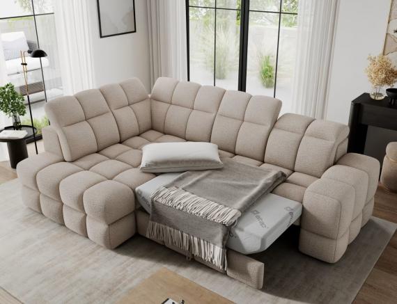 Foto SOFÁ CAMA ESQUINERO EN FORMA DE L BRONON BEIGE