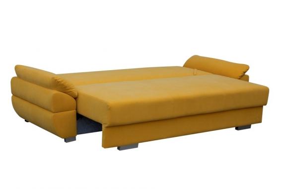 Foto Sofá cama grande convertible de calidad - BENITA, Amarillo