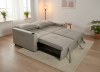 Foto Sofá Cama Lineal 3 Plazas Moderno | USB, Type-C y Portavasos 210cm COSTA R GRIS CLARO