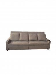 Sofá cama lineal 4 plazas moderno+USB+type-C+portavasos-252cm - Costa R