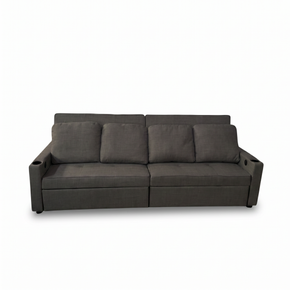 Foto Sofá cama lineal 4 plazas USB type-C portavasos 252cm - Costa R