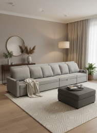 Sofá Cama I Lineal I 400cm I 6 Plazas I Puertos USB y Type-C Integrados COSTA R XXL