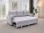SOFÁ CAMA MODERNO REVERSIBLE I 3 PLAZAS CON ARCÓN Y PATAS ALTAS I USB I TYPE-C I PORTAVASOS 210 CM X 135 CM COSTA LUX GRIS CLARO