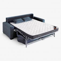 Sofá cama o fijo 3 plazas - Neo, Marrón, Sin