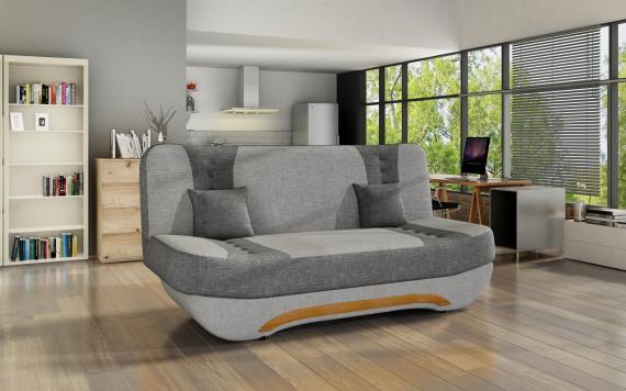 Foto Sofá Cama Plegable Compacto – EWA, Gris claro + Gris