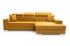 Foto Sofá chaise longue cama con reposacabezas reclinables — MÉXICO DE LUX, Amarillo