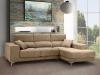 Foto Sofá Chaise Longue con asientos deslizantes de viscoelástica – Boston, Beige