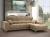 Sofá Chaise Longue con asientos deslizantes de viscoelástica – Boston, Beige