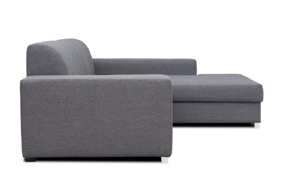 Foto Sofá chaise longue con cama y arcón — MISTRAL, Gris