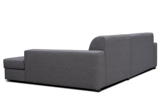 Foto Sofá chaise longue con cama y arcón — MISTRAL, Gris