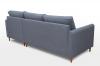 Foto Sofá chaise longue con puf - AREO, Gris