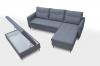 Foto Sofá chaise longue con puf - AREO, Gris