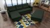 Foto Sofá chaise longue con puf - AREO, Verde