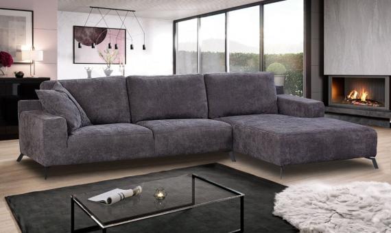 Foto Sofá chaise longue - FIRAGO, Gris