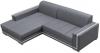 Foto Sofá chaise longue tapizado convertible en cama - MARTÍN, Gris / Blanco, 260cm x 177cm