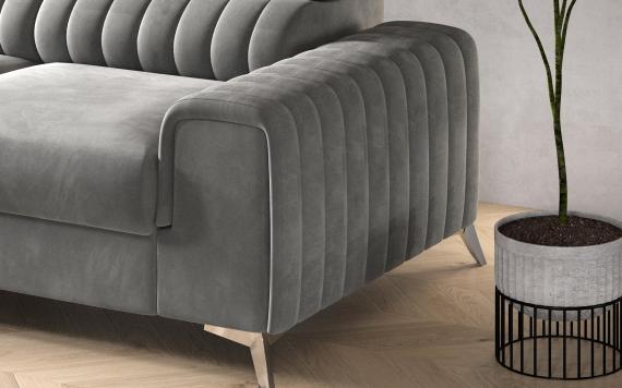 Foto Sofá Chaiselongue cama - Grayson, Gris oscuro