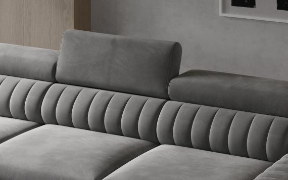 Foto Sofá Chaiselongue cama - Grayson, Gris oscuro