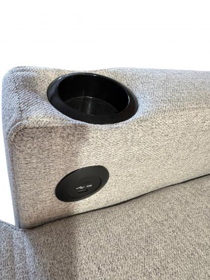 Foto Sofá con 2 camas + arcon+USB+type-C+portavasos reversible - Costa LX 337cm x 130cm