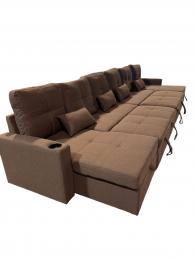 Sofá con 2camas + 2 arcones+USB+type-C+portavasos - Costa UXXL 406 CM x 130cm