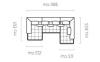 Foto SOFÁ ELÉCTRICO DE PIEL CREMA CLARO - SELEDO XL