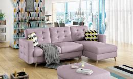 Sofá Chaiselongue Asgard L, Rosa