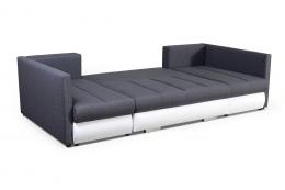 Sofá en forma de U pequeño con cama, 2 chaise longue y 3 arcones – Bora #1346