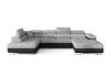 Foto Sofás cama+arcon - gris/tela - negro/polipiel - 345x205 - RODRIGO