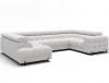 Foto Sofá en U moderno (2 chaiselongs) con cama y arcón 347x202 - Blanco - FECTORY