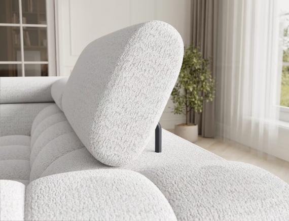 Foto Sofá en U moderno (2 chaiselongs) con cama y arcón 347x202 - Blanco - FECTORY