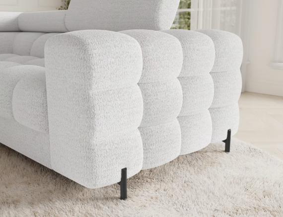 Foto Sofá en U moderno (2 chaiselongs) con cama y arcón 347x202 - Blanco - FECTORY