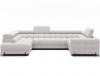 Foto Sofá en U moderno (2 chaiselongs) con cama y arcón 347x202 - Blanco - FECTORY