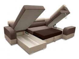 Sofá en U rinconera grande con chaise longue y cama – Infinity #7380