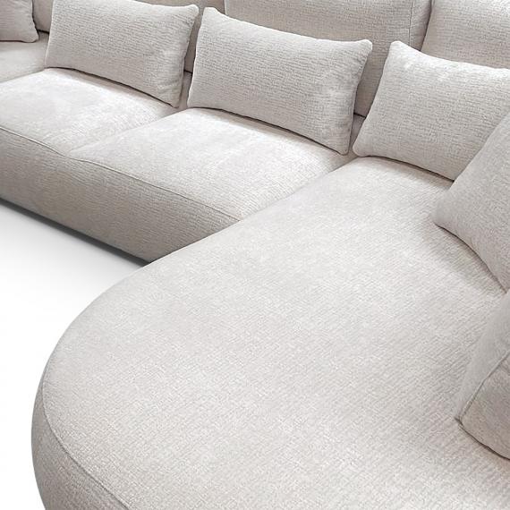 Foto SOFÁ ESQUINERO I DISEÑO MODERNO Y ELEGANTE I CHAISE LONGUE LARGO IZQUIERDO 380 CM X 245 CM JACOBS U