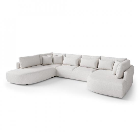 Foto SOFÁ ESQUINERO I DISEÑO MODERNO Y ELEGANTE I CHAISE LONGUE LARGO IZQUIERDO 380 CM X 245 CM JACOBS U