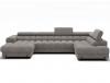 Foto SOFÁ GRANDE CON CAMA I ARCÓN I FORMA DE U I REPOSACABEZAS RECLINABLES I PATAS ALTAS 355 CM X 202 CM FERARIA GRIS