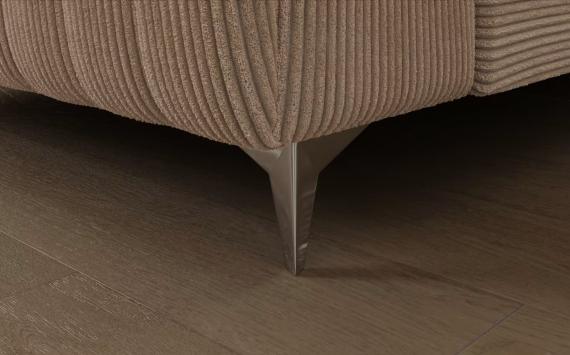 Foto SOFÁ GRANDE CON CAMA Y ARCÓN FORMA DE U CON PATAS ALTAS 347 CM X 202 CM LUIS BEIGE/TELA PANA