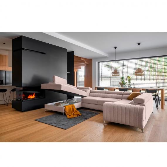 Foto SOFÁ GRANDE CON CAMA Y ARCÓN FORMA DE U CON PATAS ALTAS 347 CM X 202 CM LUIS ROSA