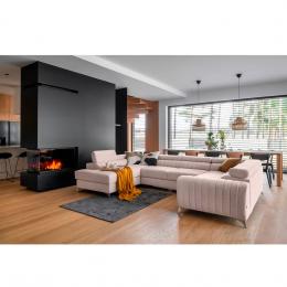 SOFÁ GRANDE CON CAMA Y ARCÓN FORMA DE U PATAS ALTAS 347 CM X 202 LUIS ROSA