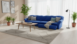 Sofá lineal extra grande con asiento extraíble (325 cm)